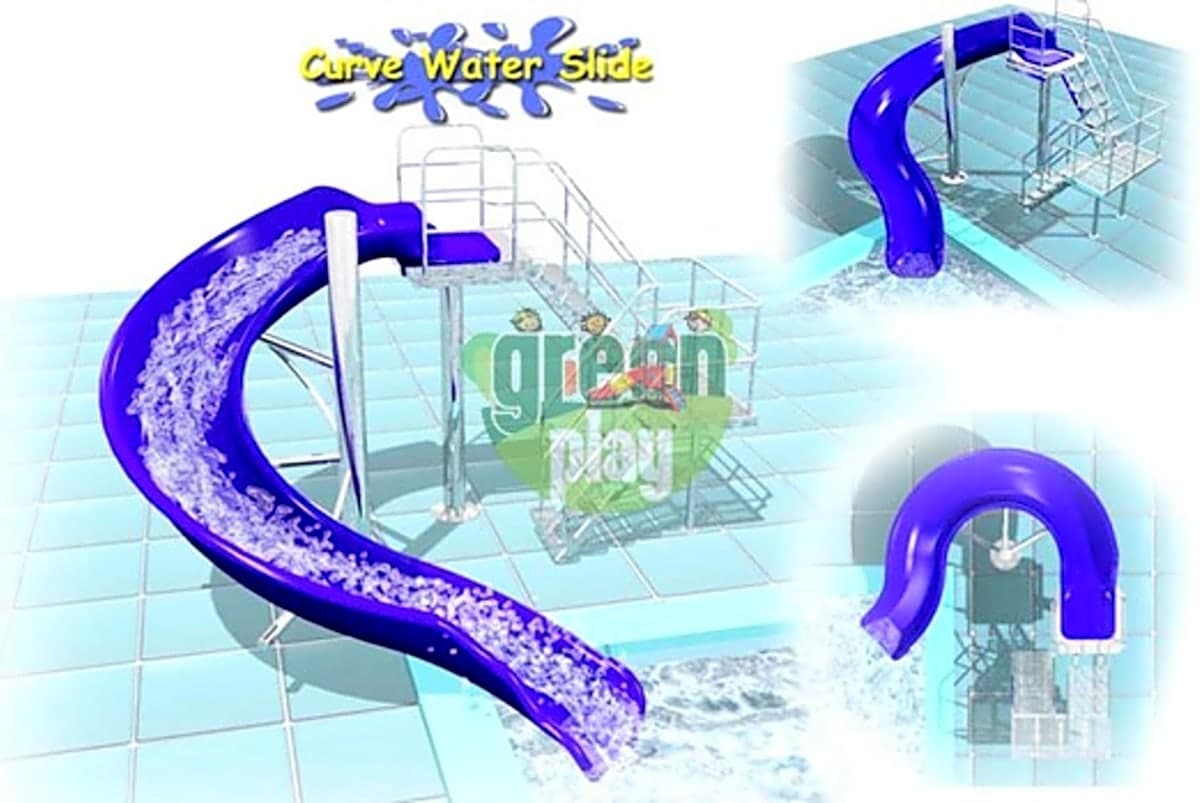 curve water slide